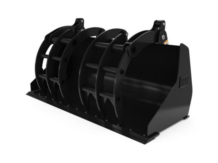 Industrial Grapple Buckets - 2080 mm (82 in), Skid Steer Coupler, Bolt-On Cutting Edge