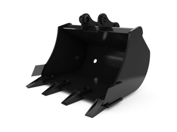 Buckets - Excavator - 600 mm (24 in), 57 L (2 ft3), Pin On, Bolt-On Teeth