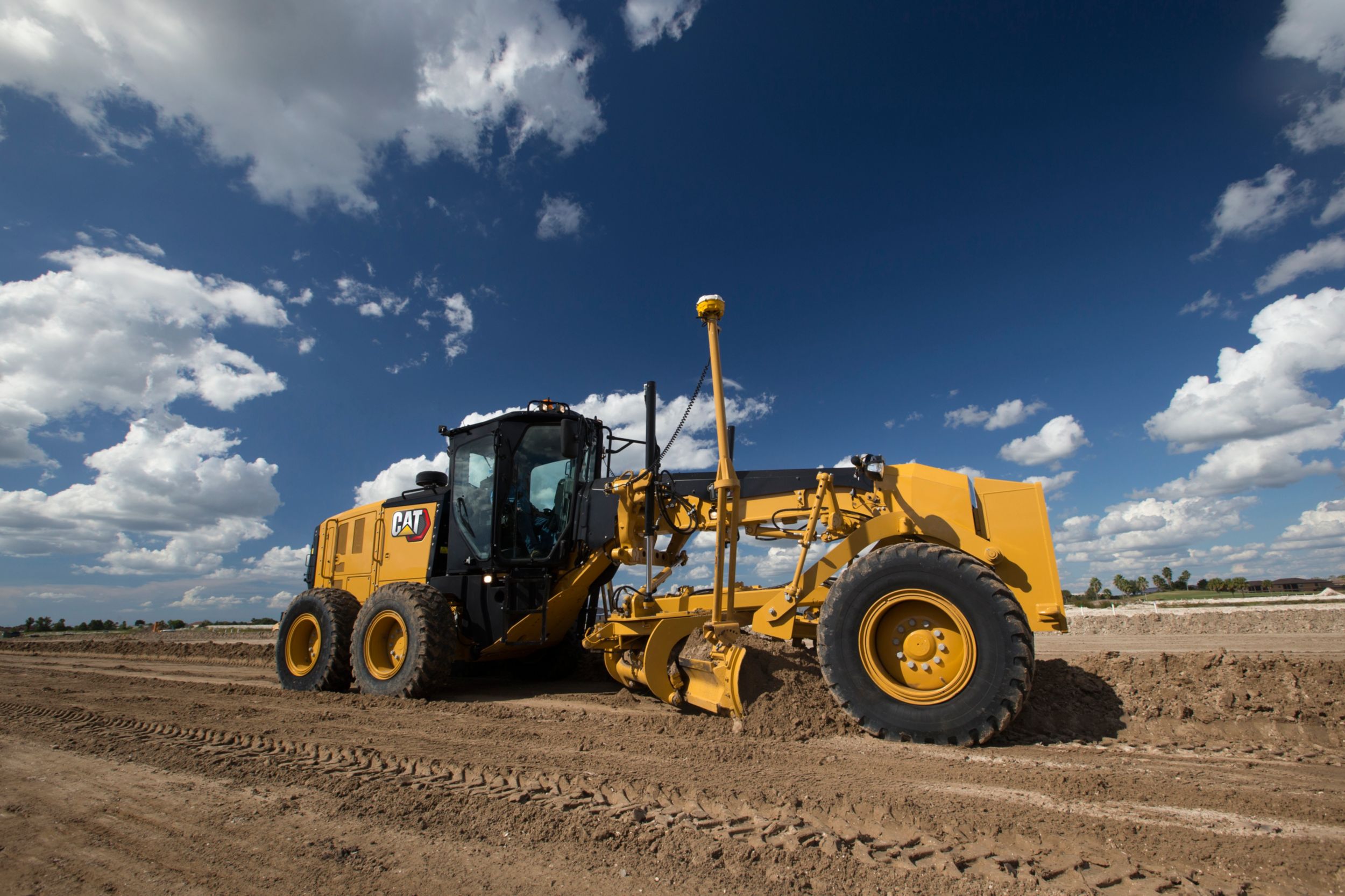 150 Motor Grader prepping work sites