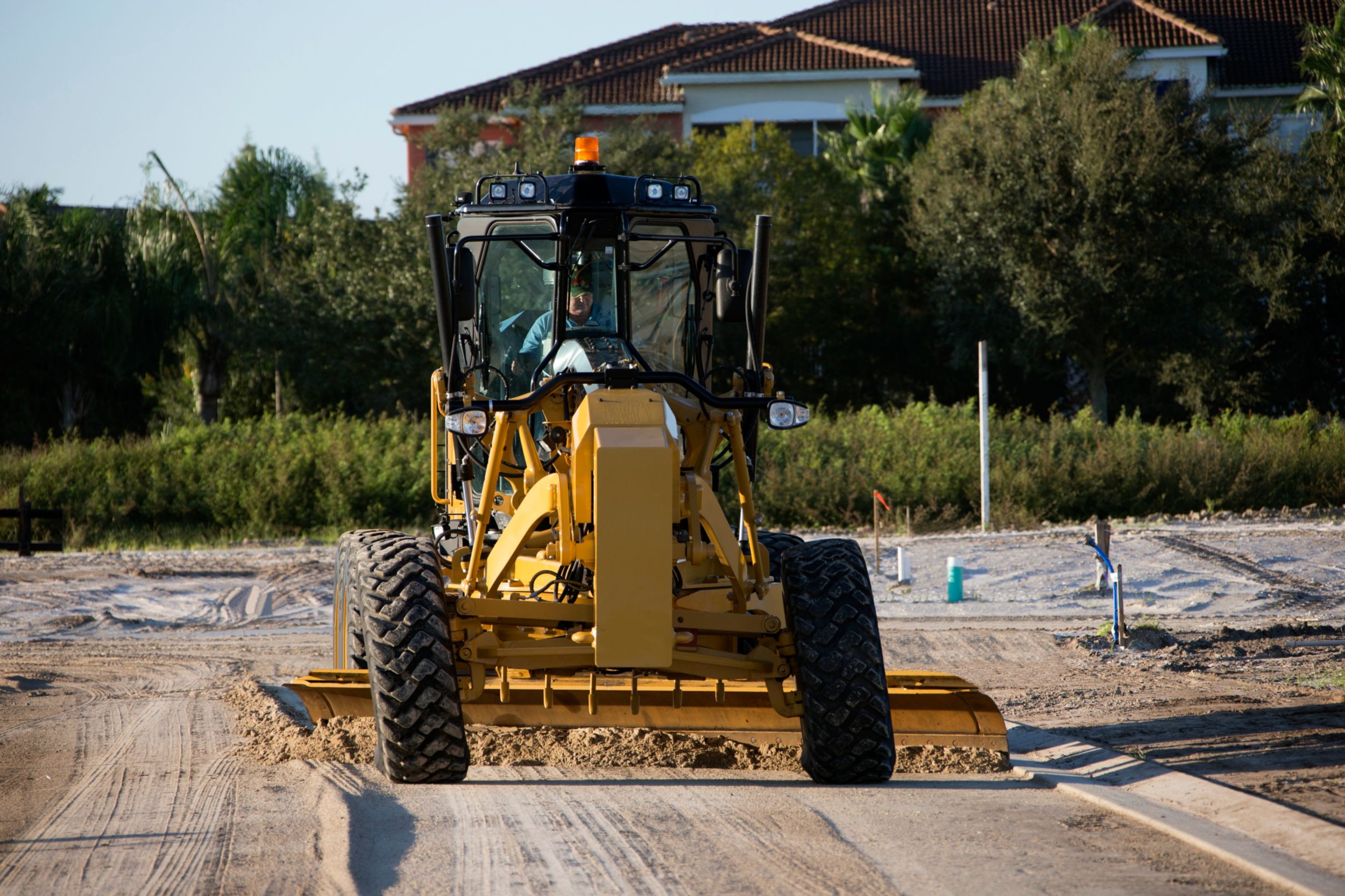 150 Motor Grader creating new roads