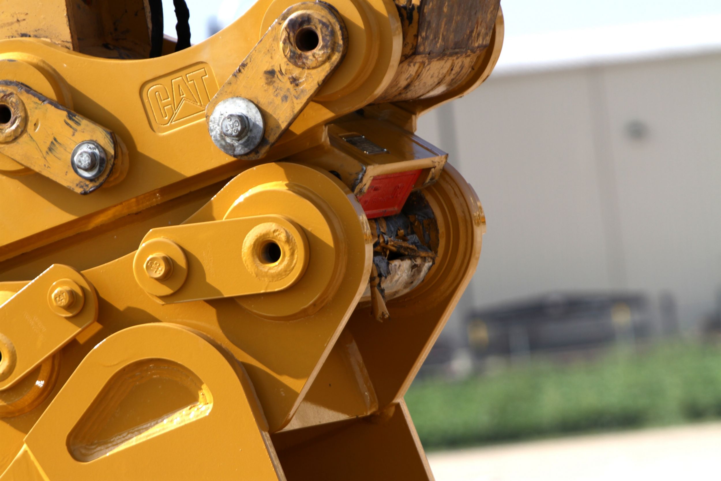 Compaction work with coupler and vibratory plate compactor.