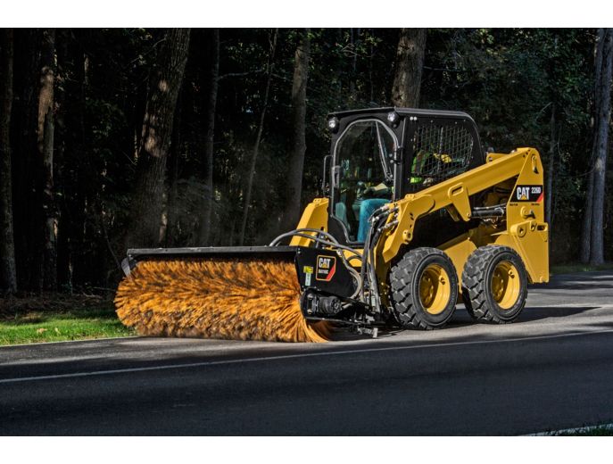 Cat® BA118C Angle Broom at Work