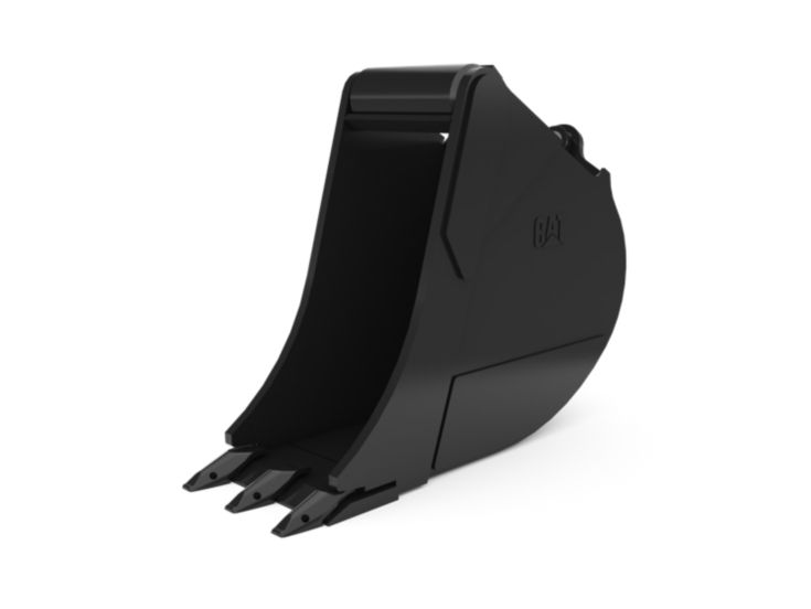 Buckets - Backhoe Rear - 300 mm (12 in), 96 L (3.4 ft3), Pin Lock, Weld-On Adapters