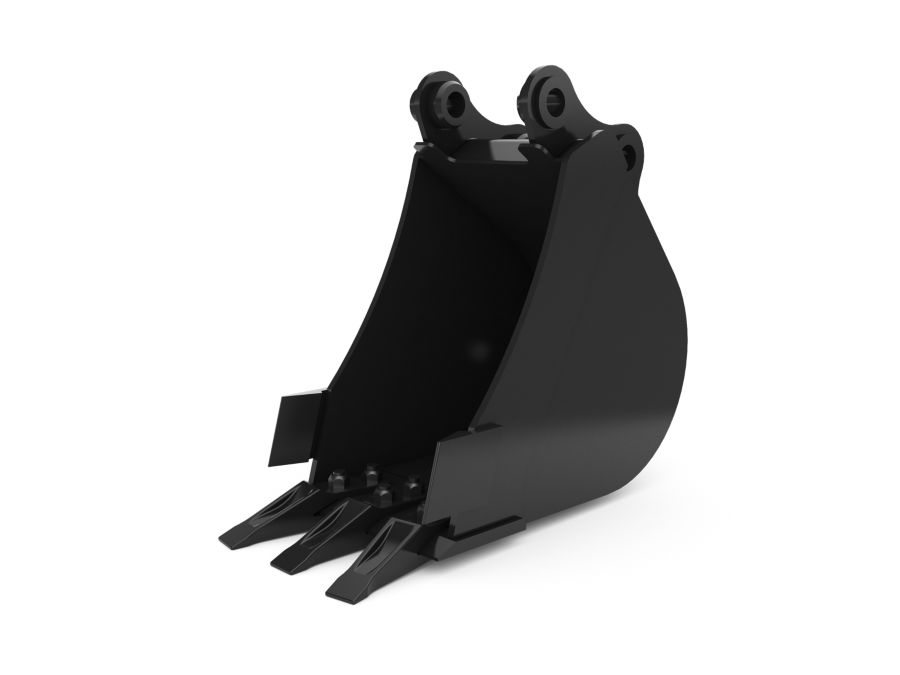 300 mm (12 in), 40 L (1.4 ft3), Pin On, Bolt-On Teeth
