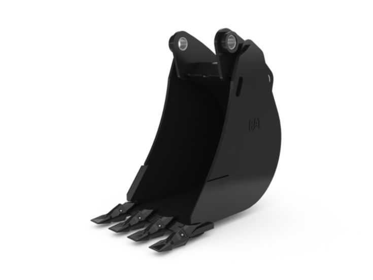 Buckets - Backhoe Rear - 457 mm (18 in), 119 L (4.2 ft3), Pin On, Weld-On Adapters