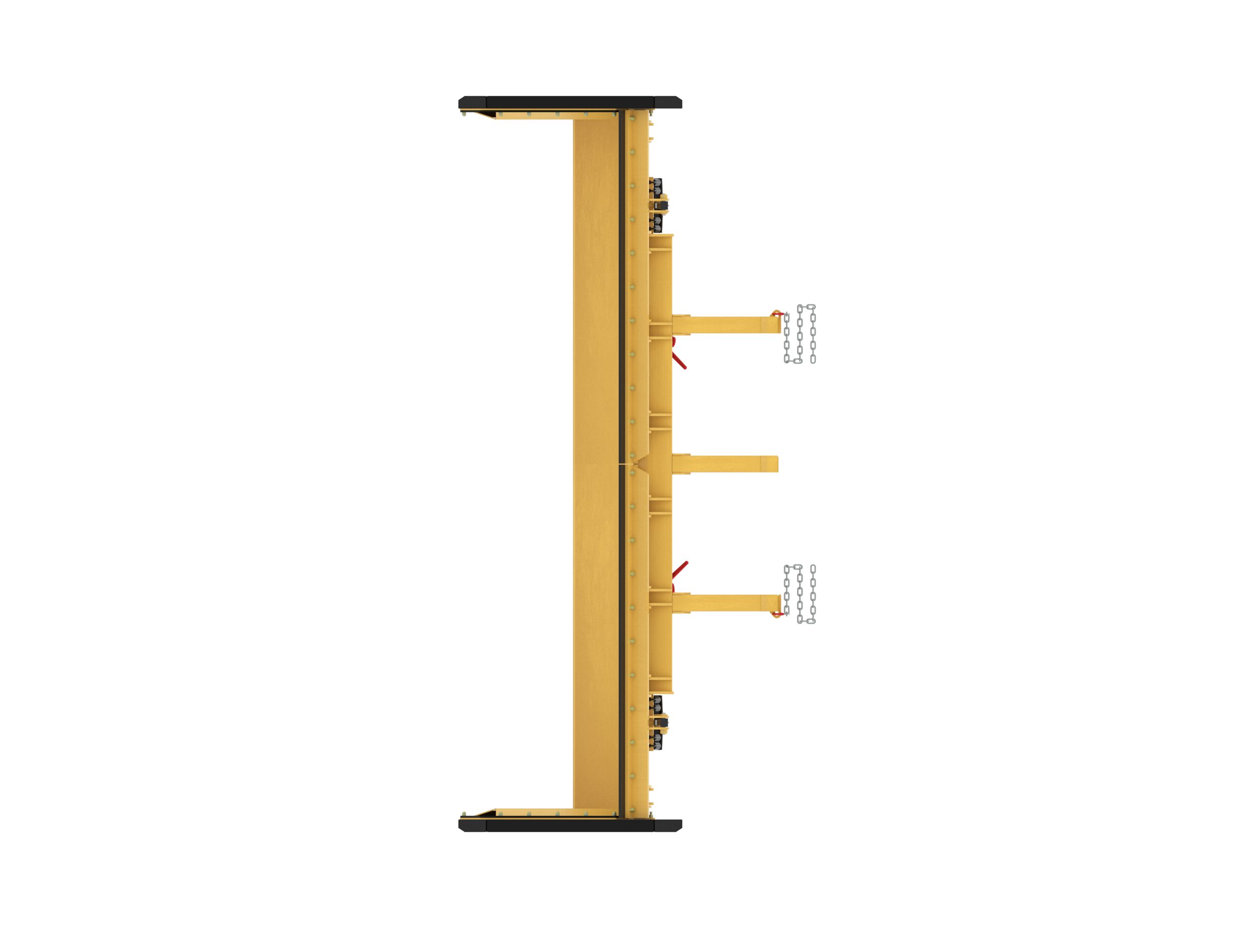 4.26 m (14 ft) Straight Snow Push with steel trip edge