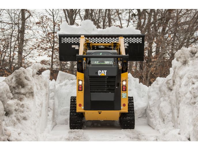 Skid Steer Loader Material Handling Bucket - Dumping Snow