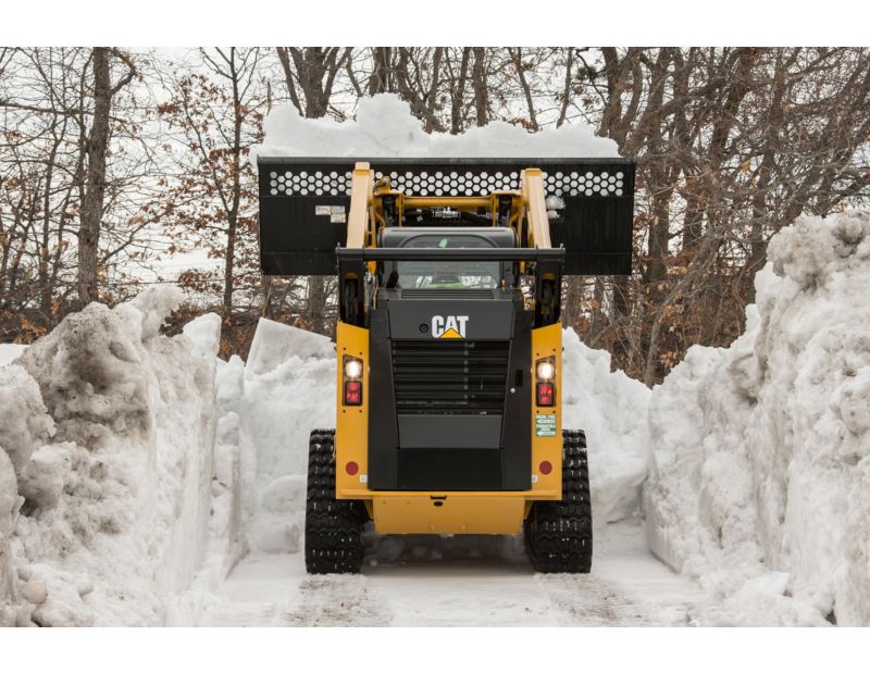 Skid Steer Loader Material Handling Bucket - Dumping Snow