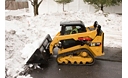 Skid Steer Loader Material Handling Bucket - Pushing Snow in New York
