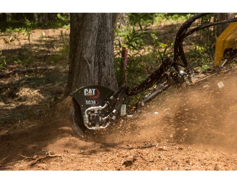 Cat® SG18B Stump Grinder at Work