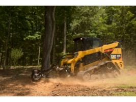 Cat® 297D2 and SG18B Stump Grinder at Work