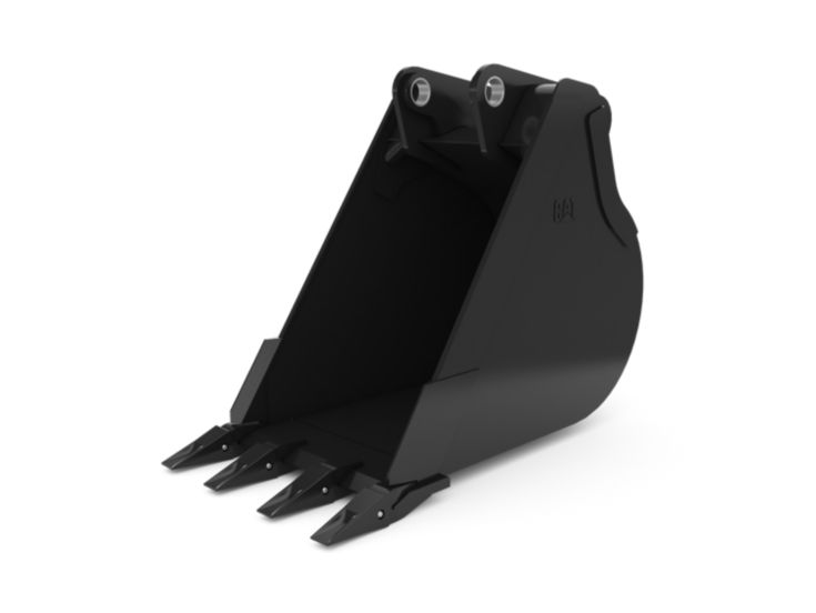 Buckets - Backhoe Rear - 610 mm (24 in), 269 L (9.5 ft3), Pin On, Weld-On Adapters