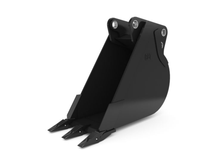 Buckets - Backhoe Rear - 457 mm (18 in), 178 L (6.3 ft3), Pin On, Weld-On Adapters