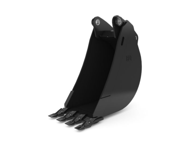 Buckets - Backhoe Rear - 457 mm (18 in), 180 L (6.4 ft3), Pin On, Weld-On Adapters