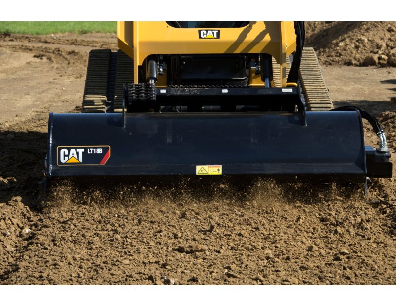 Cat® LT18B Landscape Tiller at Work