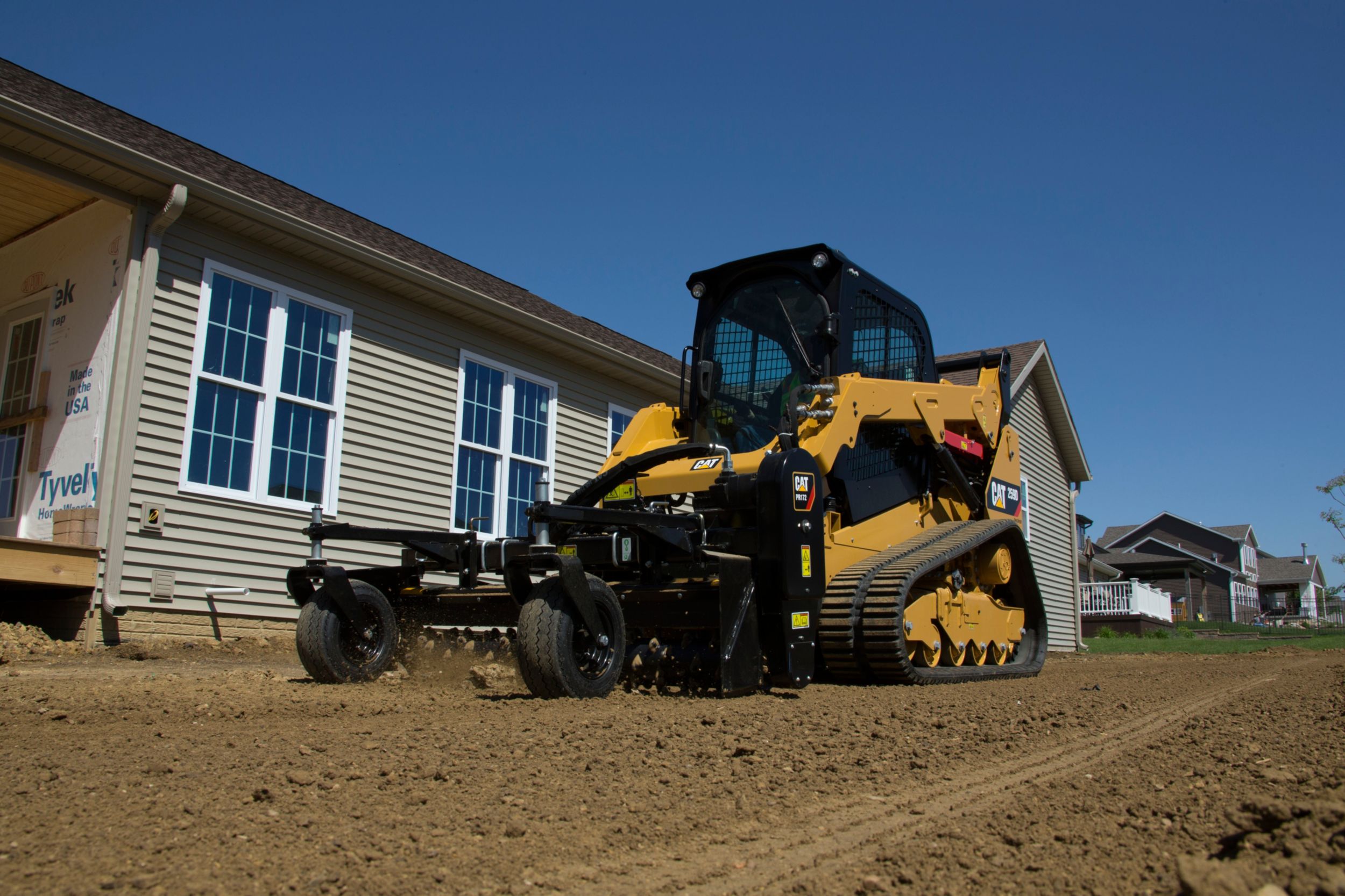 product-Cat® Power Box Rake on the Jobsite