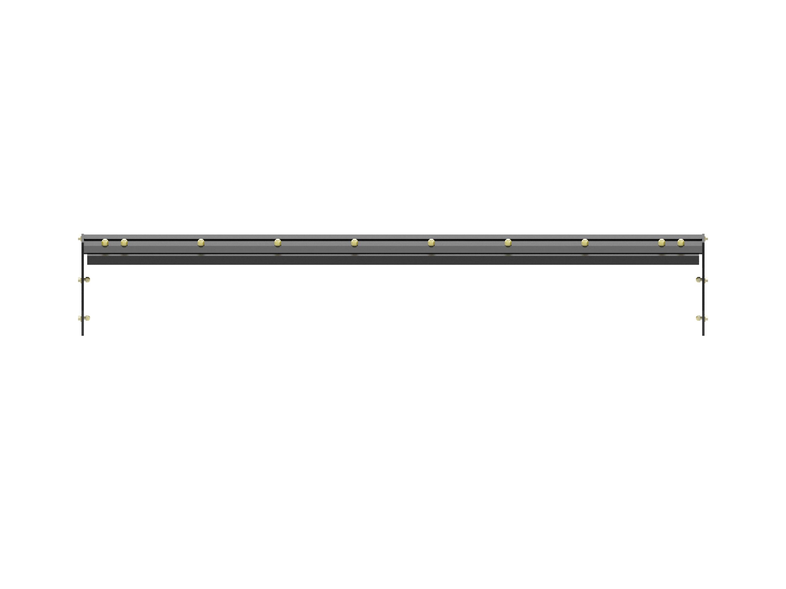 2.44 m (8 ft) Back Drag Bar with rubber trip edge