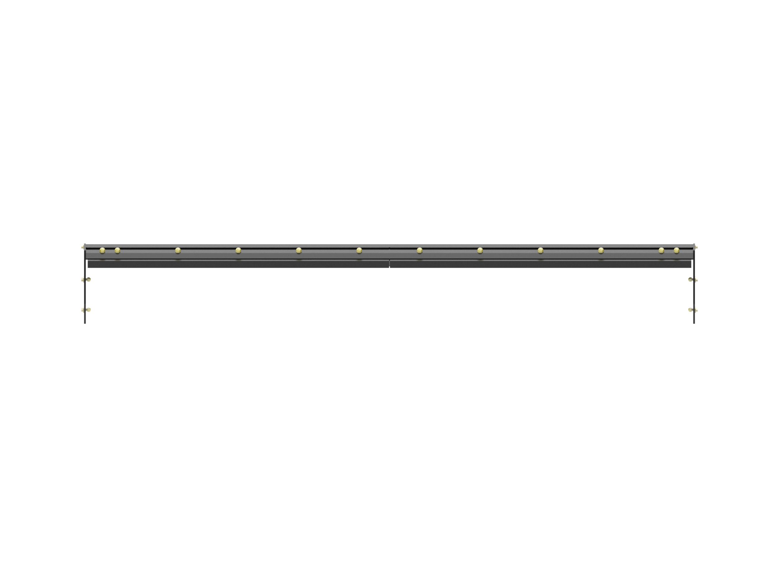 3.05 m (10 ft) Back Drag Bar with rubber trip edge