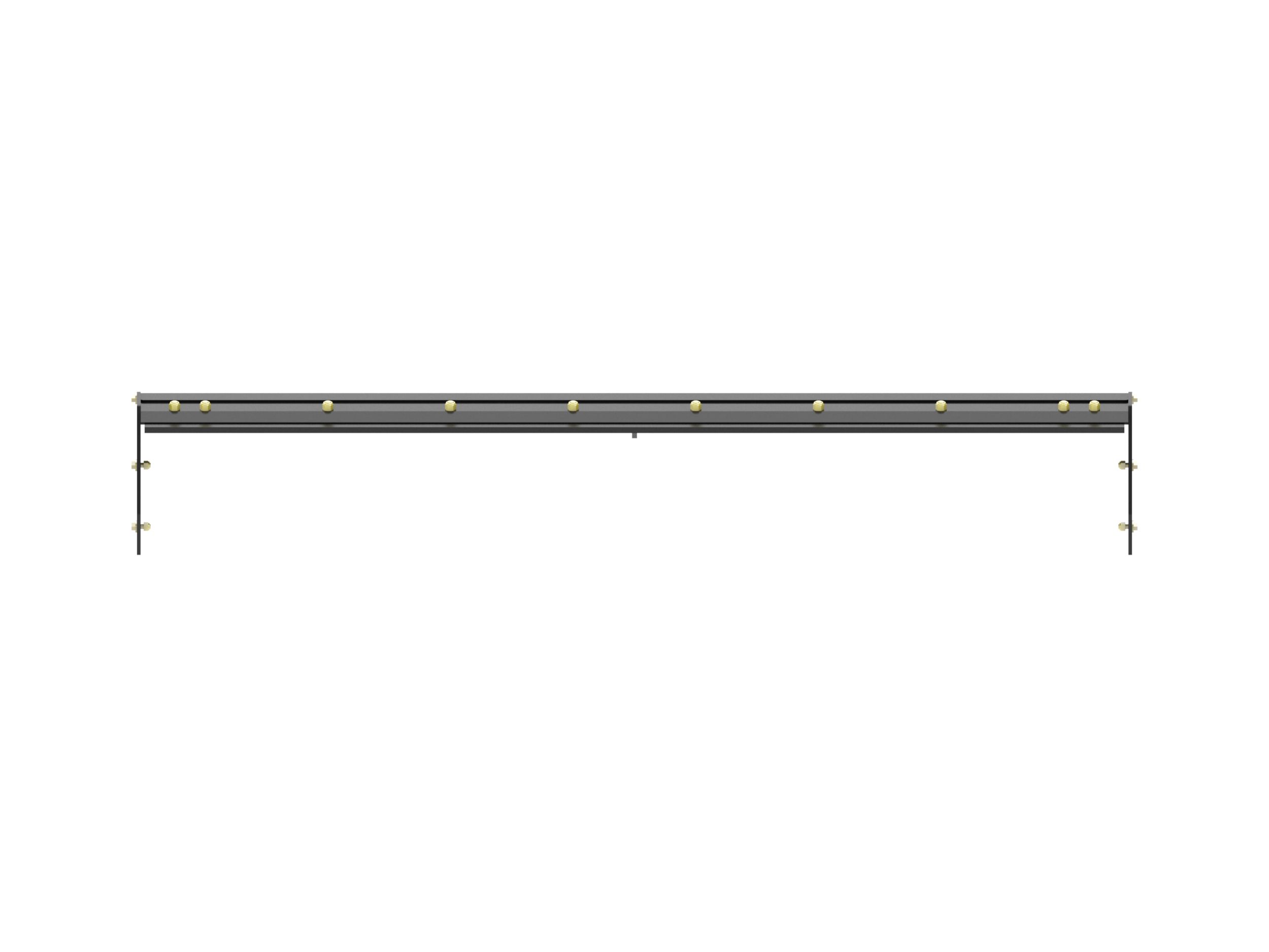 2.44 m (8 ft) Back Drag Bar with steel trip edge