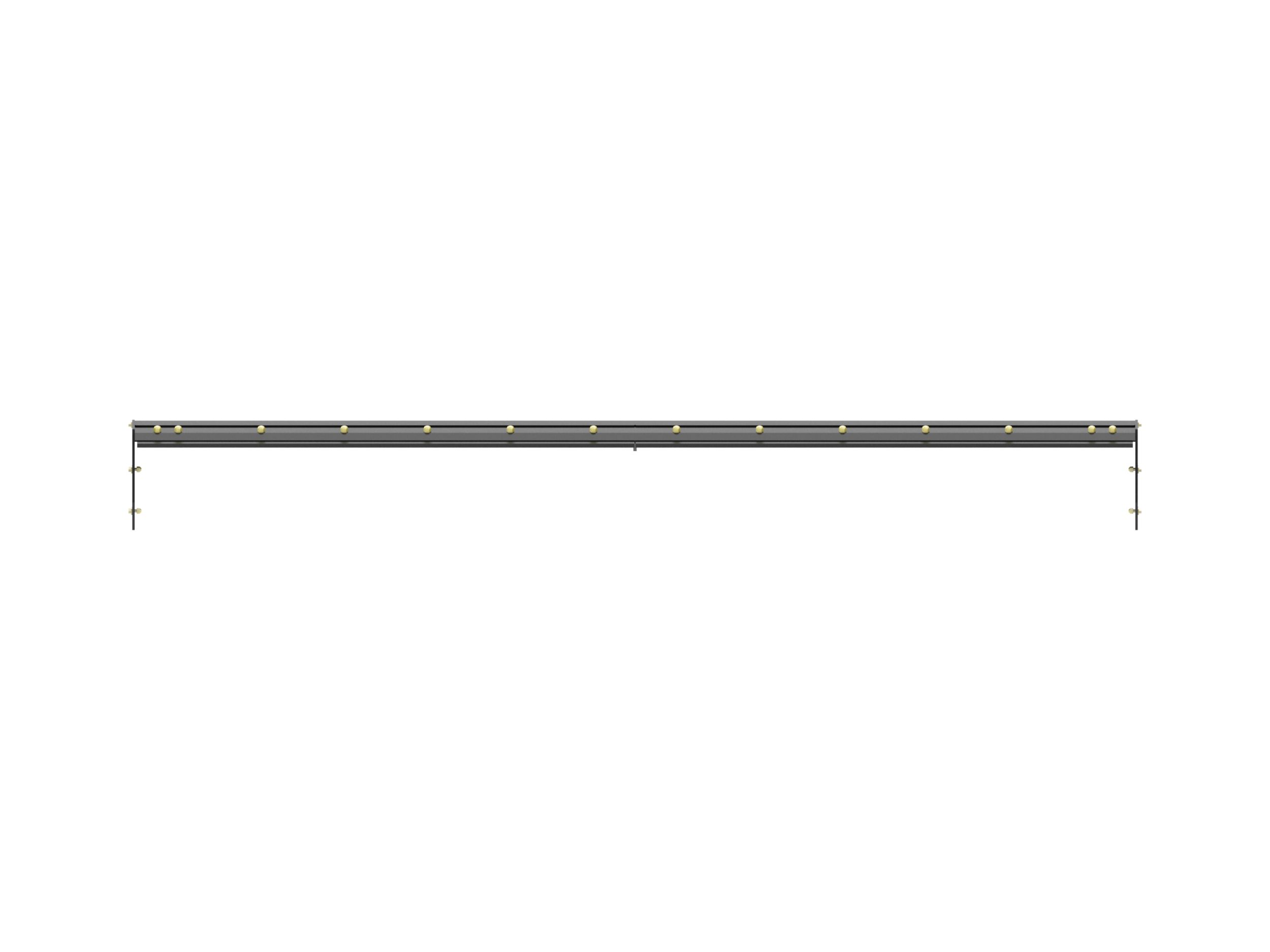 3.66 m (12 ft) Back Drag Bar with steel trip edge