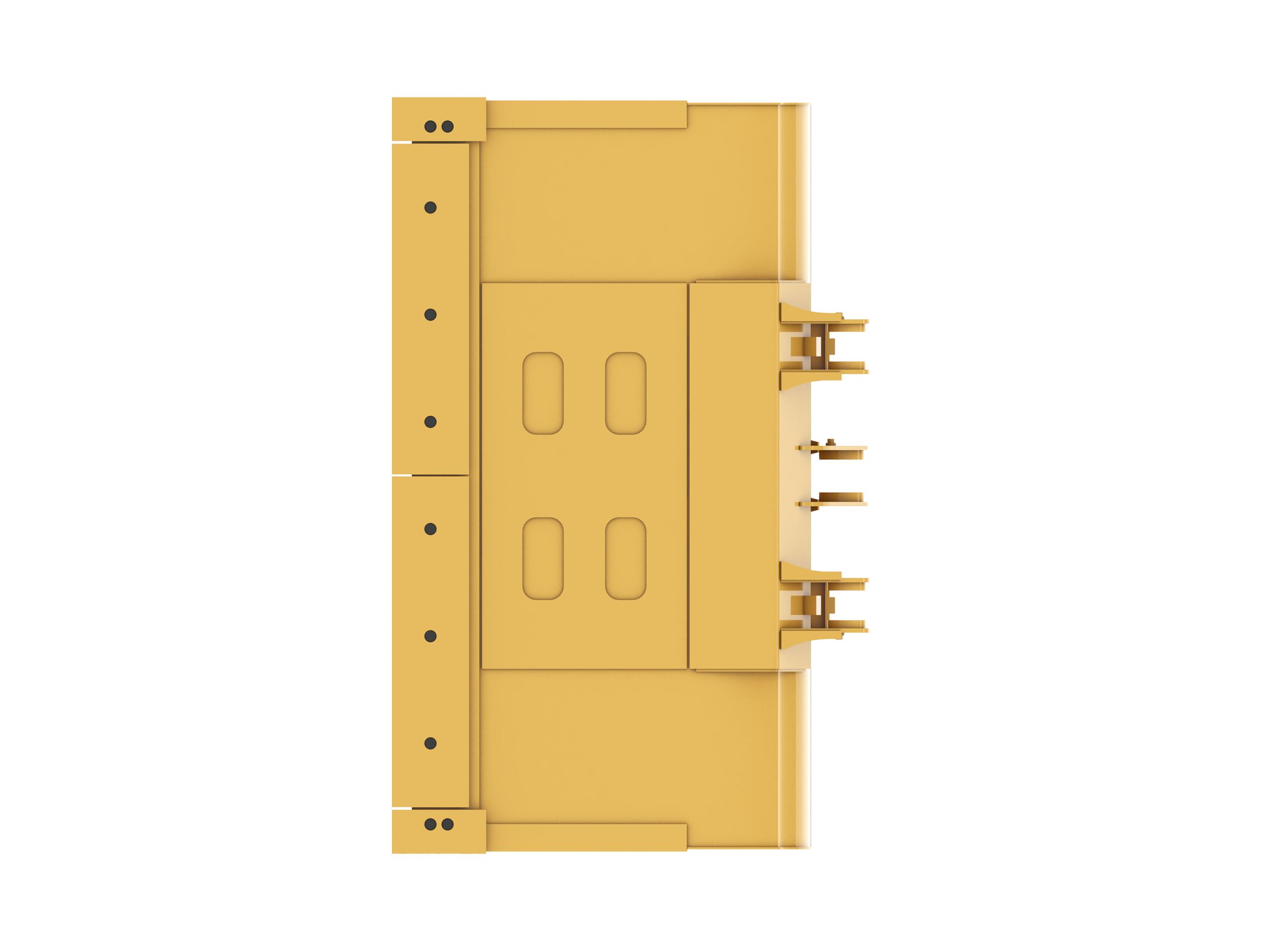 Godets pour matériaux légers 5,0 m³ (6,5 yd³), à claveter, lame de coupe à boulonner