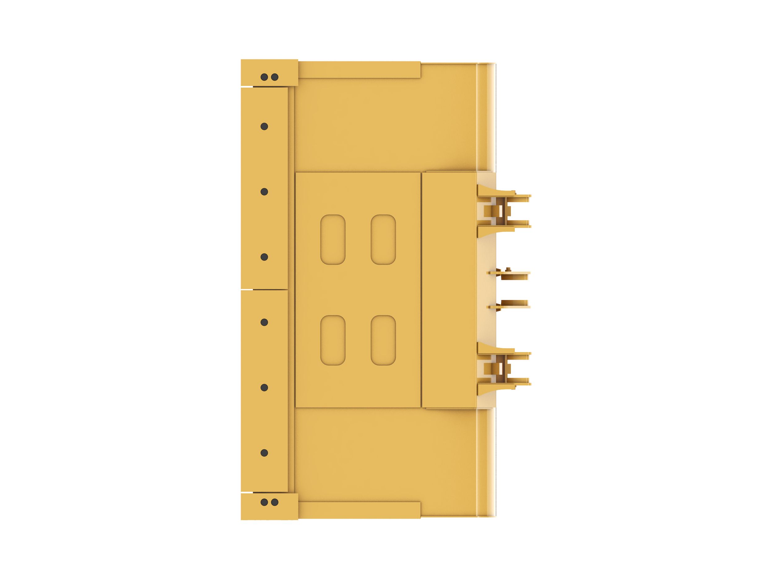 4.2 m3 (5.5 yd3) Pin On Light Material Bucket With Bolt-On Cutting Edge