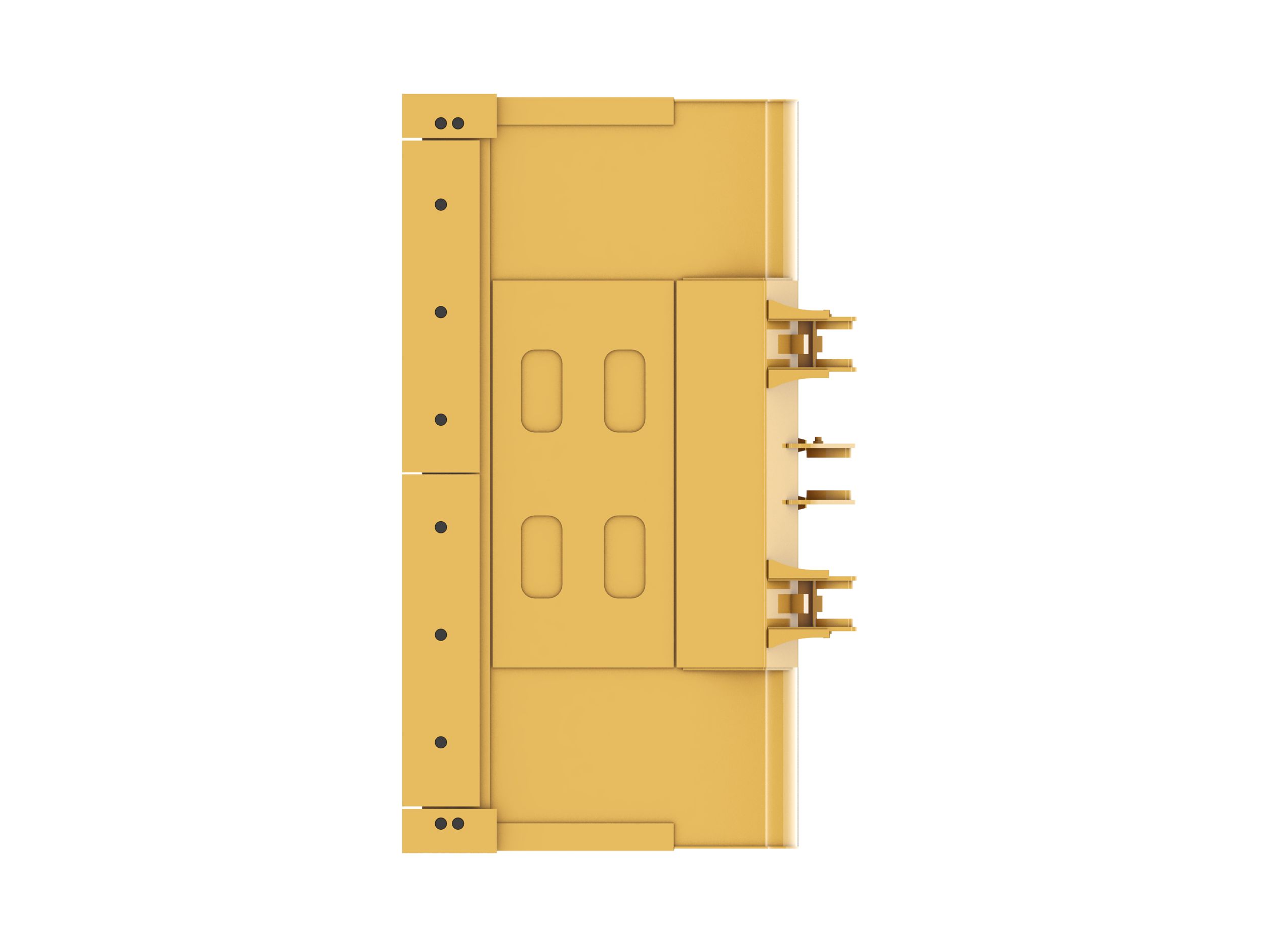 Godets pour matériaux légers 3,8 m³ (5,0 yd³), à claveter, lame de coupe à boulonner