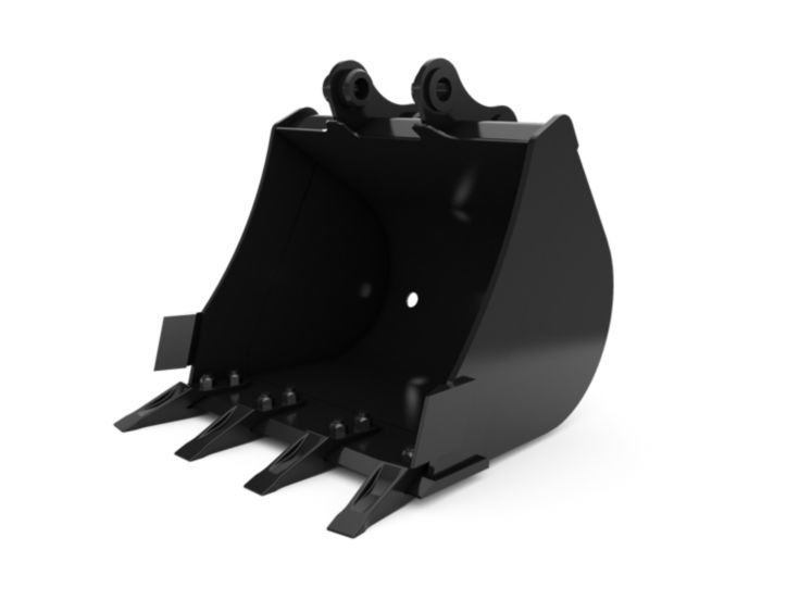 Buckets - Excavator - 600 mm (24 in), 91 L (3.2 ft3), Pin On, Bolt-On Teeth