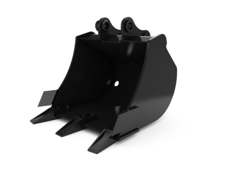 Buckets - Excavator - 460 mm (18 in), 40 L (1.4 ft3), Pin On, Bolt-On Teeth