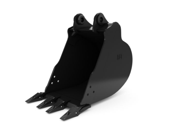 Buckets - Excavator - 610 mm (24 in), 229 L (8.1 ft3), Pin On, 50 mm (2 in)