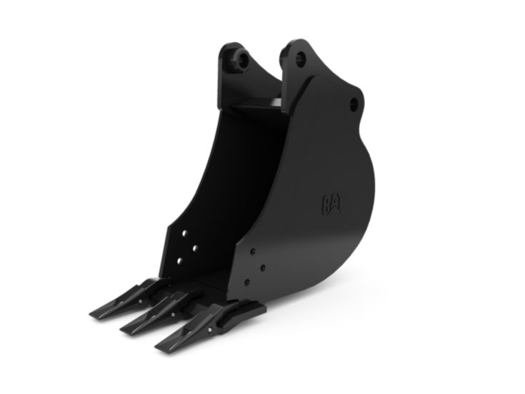 Buckets - Excavator - 305 mm (12 in), 57 L (2 ft3), Pin On, 40 mm (1.6 in)