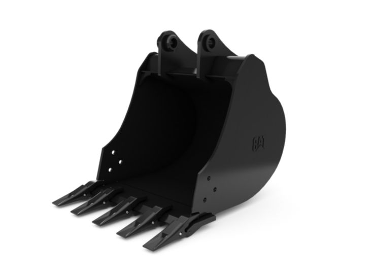 Buckets - Excavator - 619 mm (24 in), 130 L (4.6 ft3), Pin On, 40 mm (1.6 in)