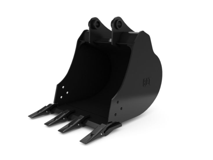 Buckets - Excavator - 619 mm (24 in), 130 L (4.6 ft3), Pin On, 45 mm (1.8 in)