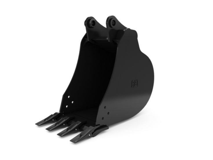 Buckets - Excavator - 457 mm (18 in), 125 L (4.4 ft3), Pin On, 40 mm (1.6 in)