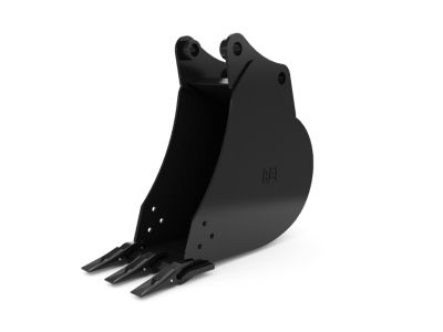 305 mm (12 in), 82 L (2.9 ft3), Pin On, 45 mm (1.8 in) Heavy Duty Capacity Buckets - Mini Excavator