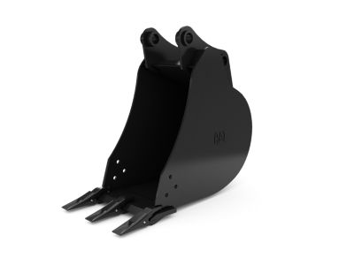 Heavy Duty Capacity Buckets - Mini Excavator - 406 mm (16 in), 105 L (3.7 ft3), Pin On, 45 mm (1.8 in)