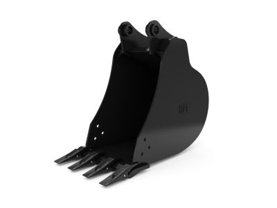 Heavy Duty Capacity Buckets - Mini Excavator - 457 mm (18 in), 125 L (4.4 ft3), Pin On, 45 mm (1.8 in)