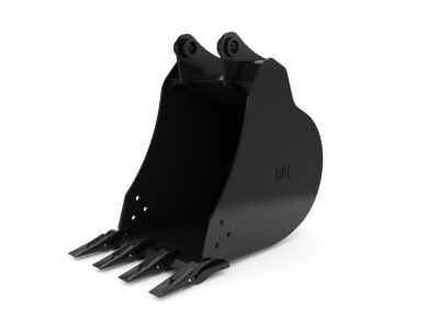 Heavy Duty Capacity Buckets - Mini Excavator - 508 mm (20 in), 144 L (5.1 ft3), Pin On, 45 mm (1.8 in)