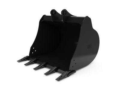 Heavy Duty Capacity Buckets - Mini Excavator - 914 mm (36 in), 300 L (10.6 ft3), Pin On, 45 mm (1.8 in)