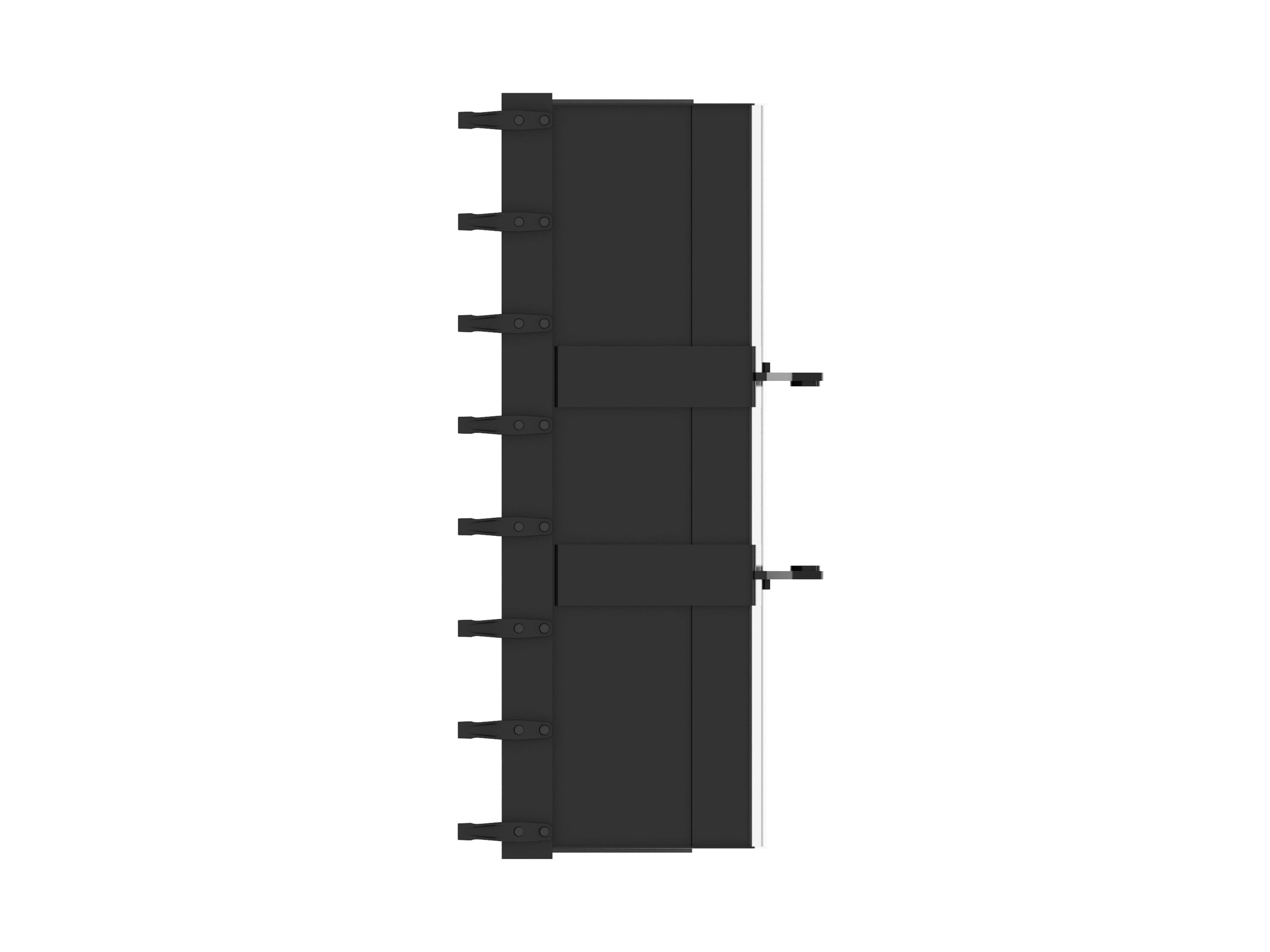 Godets normaux 1,0 m3 (1,25 yd3), attache industrielle, dents à boulonner