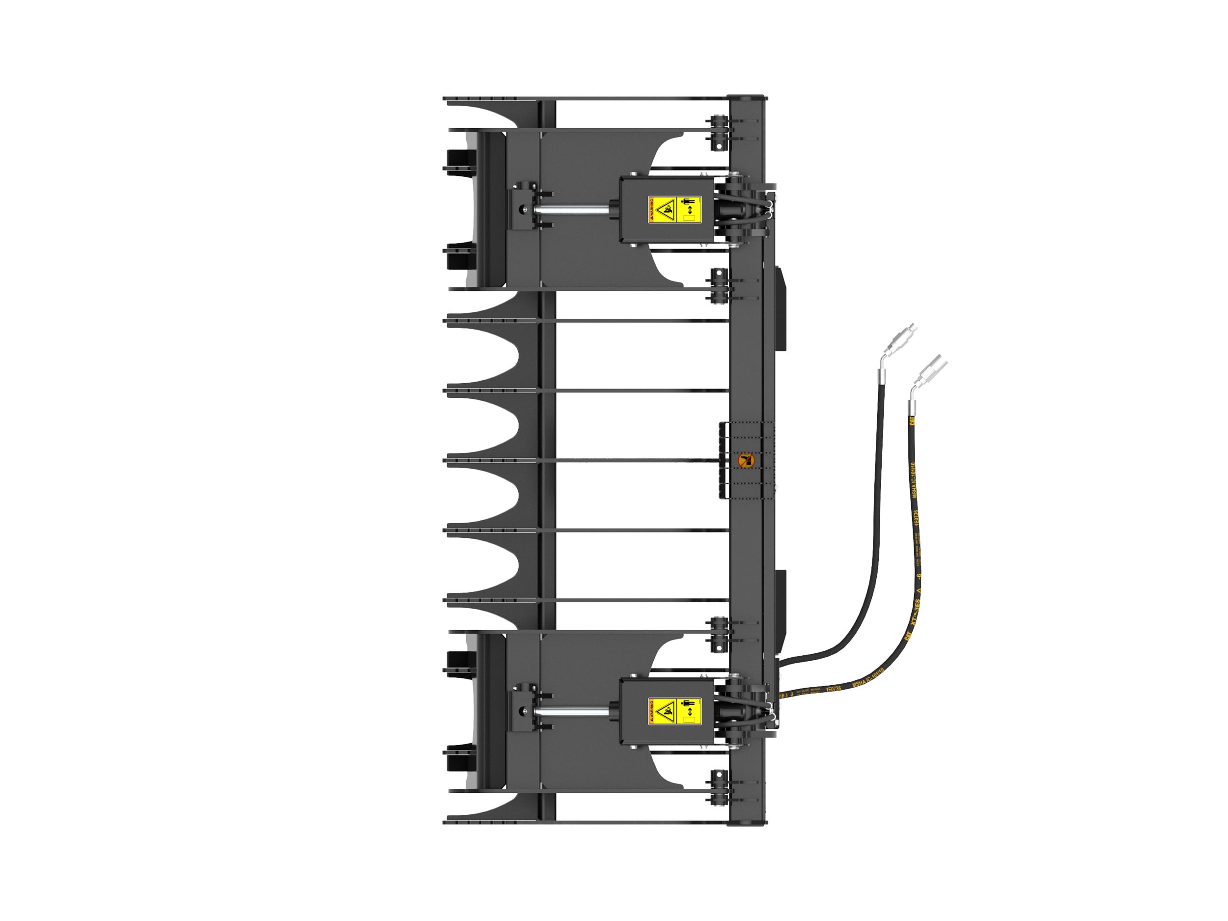 2137 mm (84 in) Industrial Grapple Rake