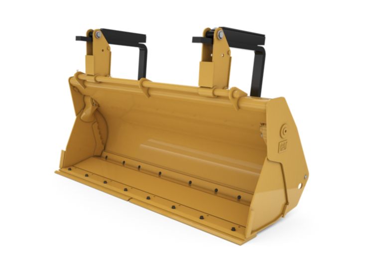 Buckets - Backhoe Front - 1.1 m3 (1.4 yd3), Single Tilt Pin On, Bolt-On Cutting Edge, Forks