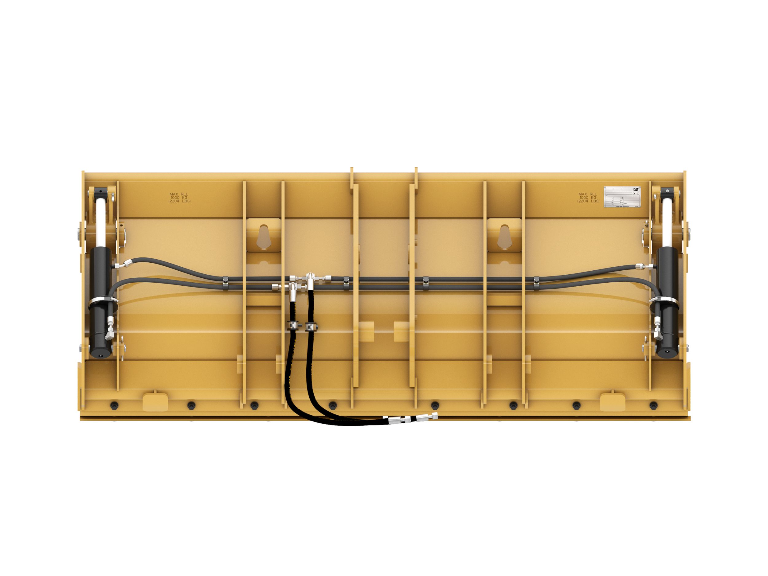 Godets tous-travaux 1,1m³ (1,4yd³), à claveter, lame de coupe à boulonner