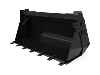 Buckets - Compact Wheel Loader - 0.6 m3 (0.8 yd3), Skid Steer Coupler, Bolt-On Teeth