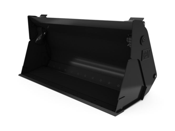 Buckets - Compact Wheel Loader - 0.8 m3 (1.0 yd3), Skid Steer Coupler, Base Edge