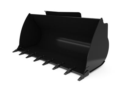 Buckets - Compact Wheel Loader - 1.6 m3 (2.1 yd3), HPL-ISO Coupler, Bolt-On Teeth
