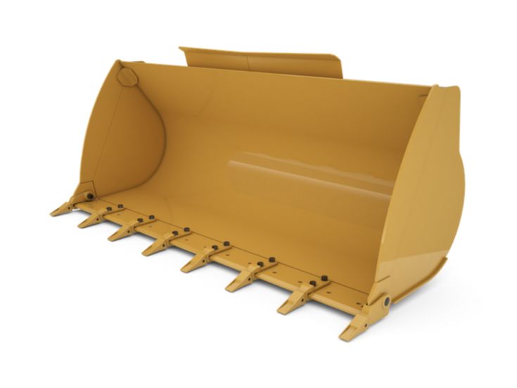 Buckets - Compact Wheel Loader - 1.3 m3 (1.7 yd3), Pin On, Bolt-On Teeth