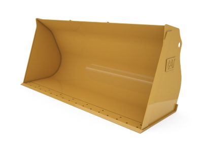 Buckets - Compact Wheel Loader - 1.0 m3 (1.3 yd3), Skid Steer Coupler, Base Edge