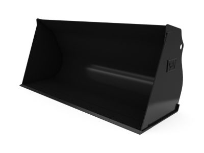 Buckets - Compact Wheel Loader - 1.1 m3 (1.4 yd3), Skid Steer Coupler, Base Edge