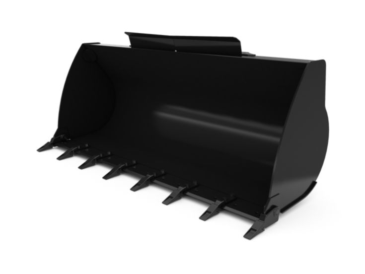 Buckets - Compact Wheel Loader - 1.2 m3 (1.6 yd3), HPL-ISO Coupler, Bolt-On Teeth